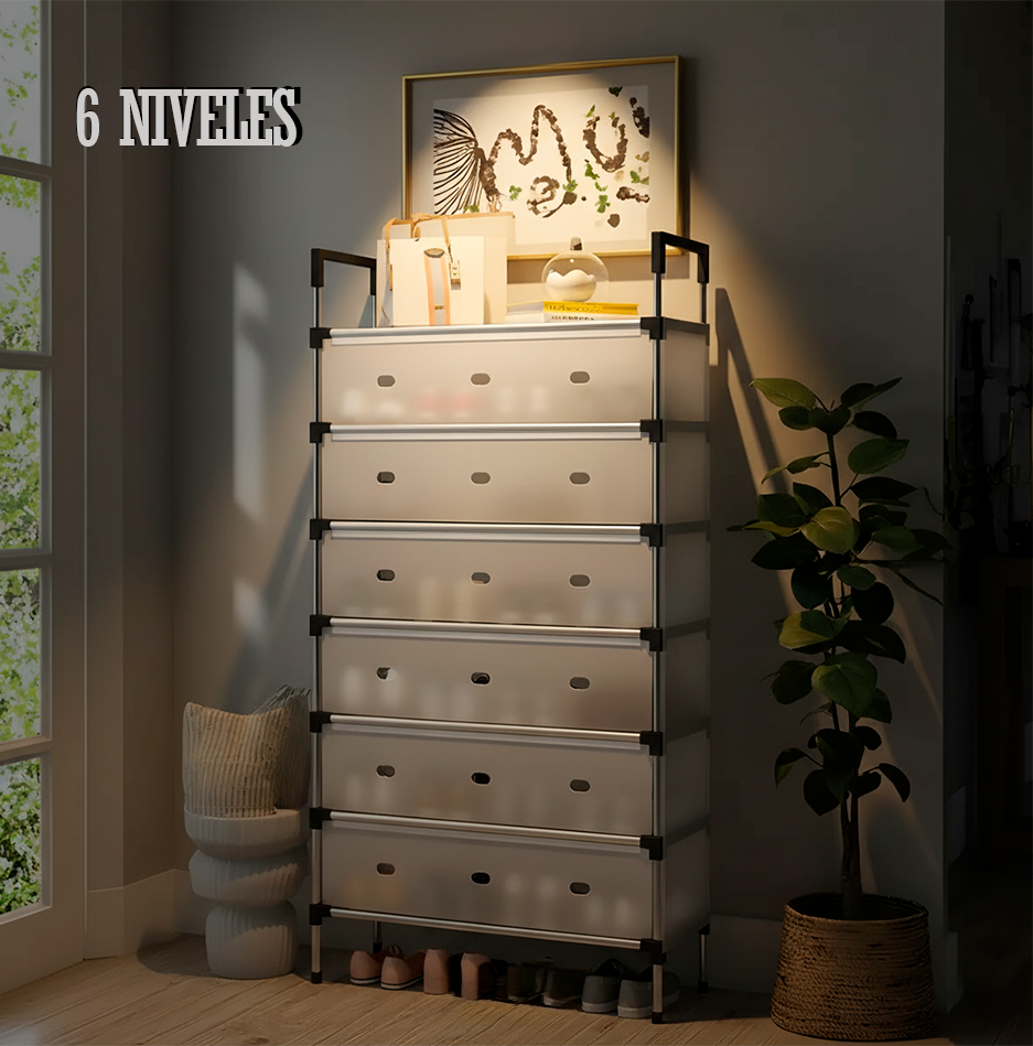 Zapatero con cubierta 5/6 niveles REBAJAS SIN FRENO